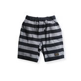 May club -【WESTRIDE】NGT KNIT BORDER SHORTS - BLK/H.GRY